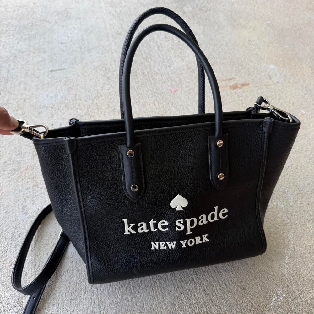 Kate Spade Black Leather Medium Crossbody Bag